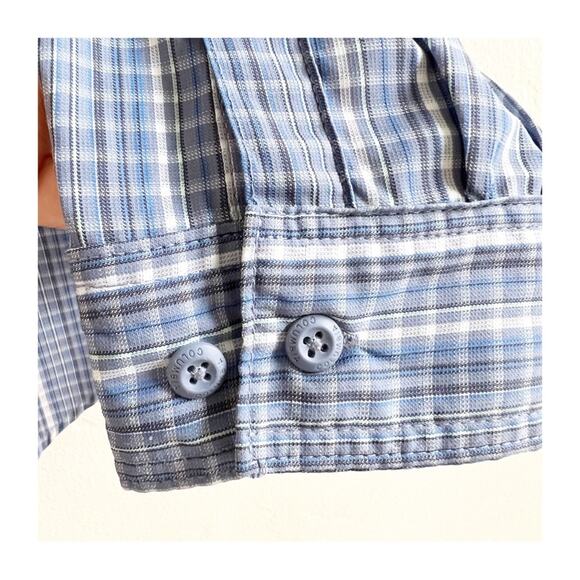 Columbia Men’s Striped Button Front Long Sleeve Outdoor Shirt Vented Mesh Medium - Picture 8 of 11